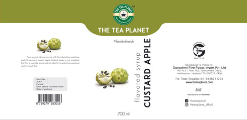 The Tea Planet Custard Apple Syrup 700 ml